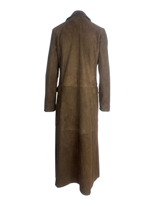 Trench in camoscio marrone My Skin | MY995DCAM